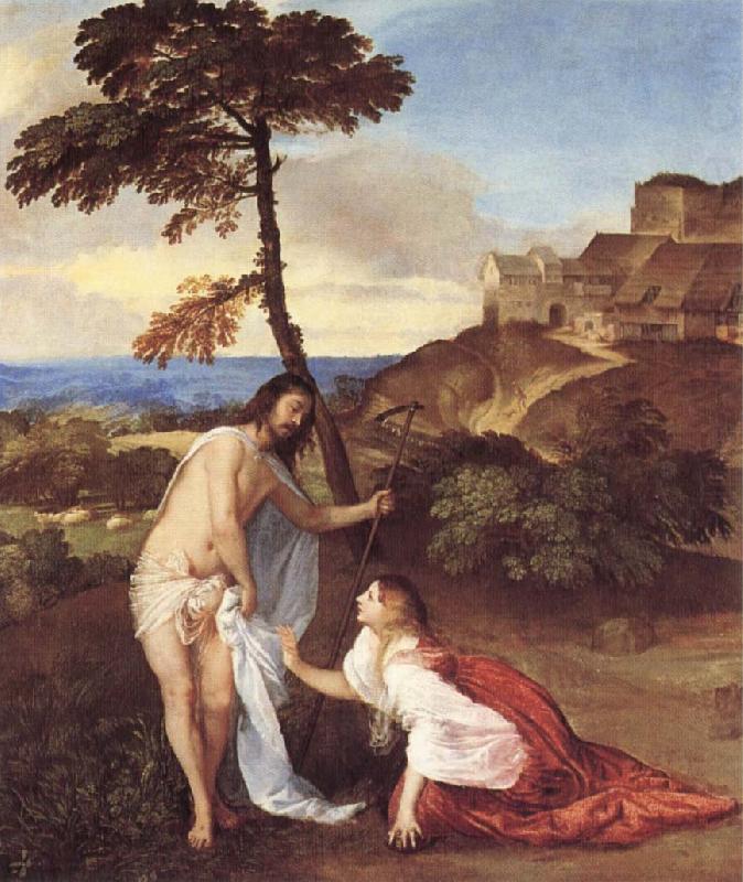 Korsfastelse with the Virgin Mary, Johannes, Hieronymus and Mari  Magdalena, Pietro Perugino